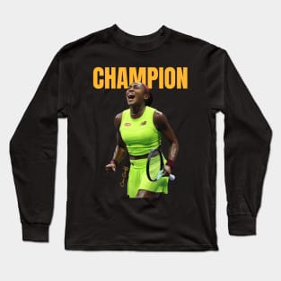 Coco Gauff Tennis player USA Open Long Sleeve T-Shirt